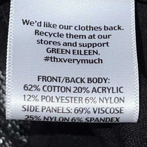 Eileen Fisher Cropped Tweed Zip Knit Sweater Jacket Black Gray Pockets Large - Picture 10 of 12